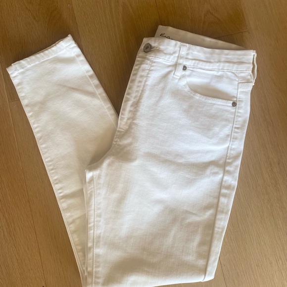 Paige High Rise Ankle Skinny Jeans White - Picture 3 of 6